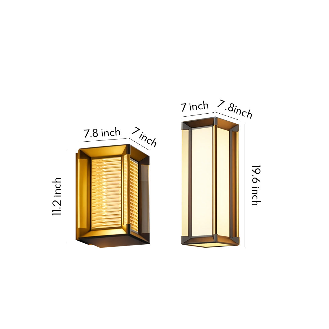 Outdoor Lighting Fixtures Wall Mount Waterproof Square Light