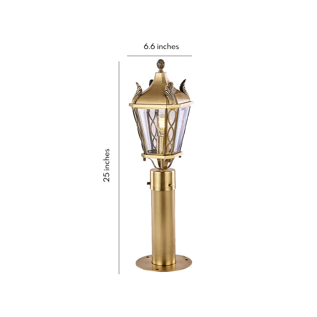 Copper Outdoor Path Lighting European Landscape Lamp