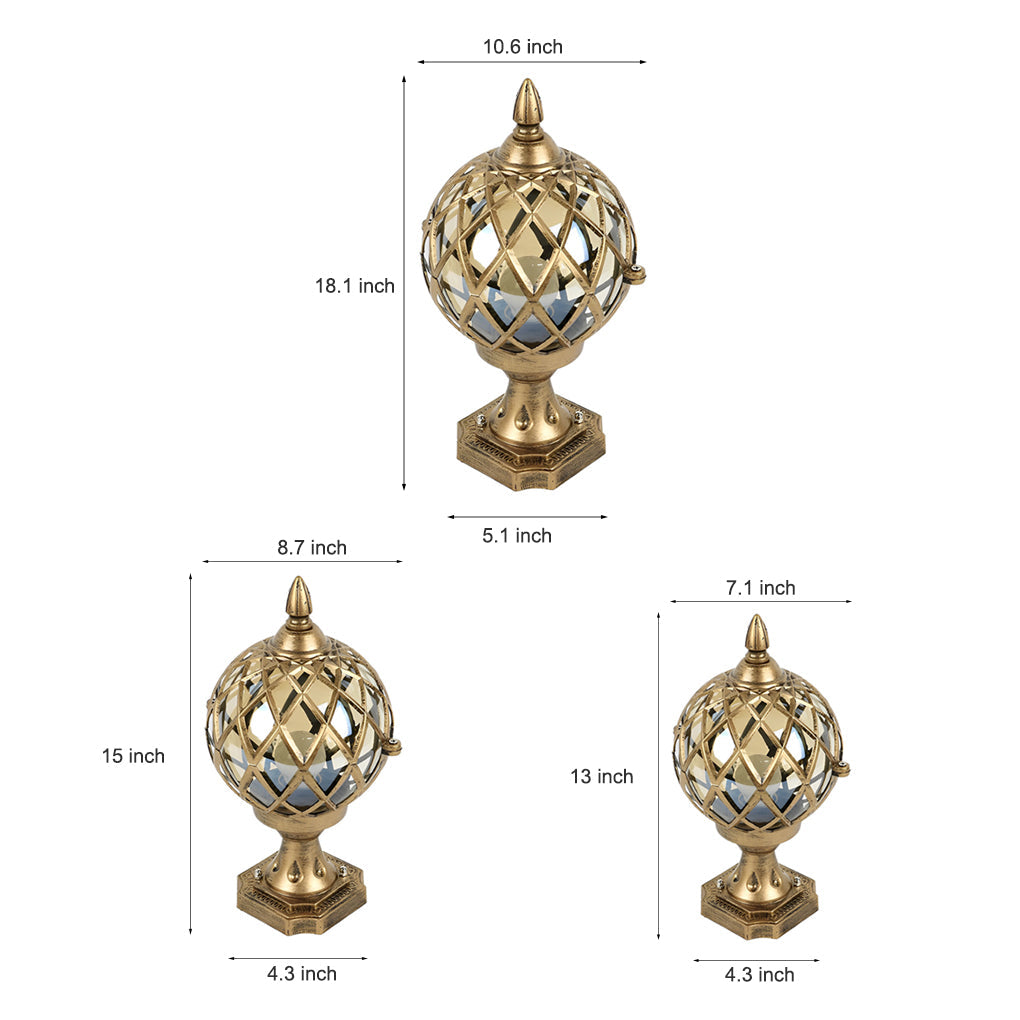 Home Pillar Light Modern Glass Fence Aluminum Light