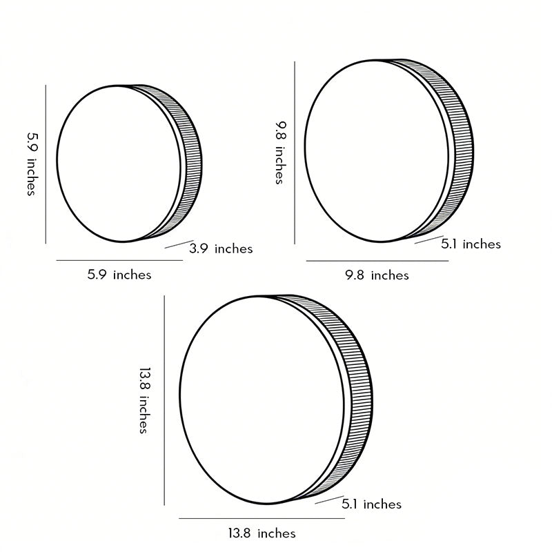 Outdoor Wall Light Round Modern Waterproof Garden Light