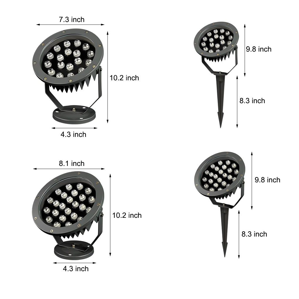 Outdoor LED Spotlights Modern Energy Efficient Lighting for Gardens