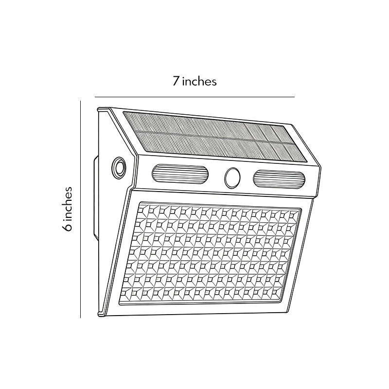 Outdoor Solar Wall Light with Motion Sensor Waterproof LED Light