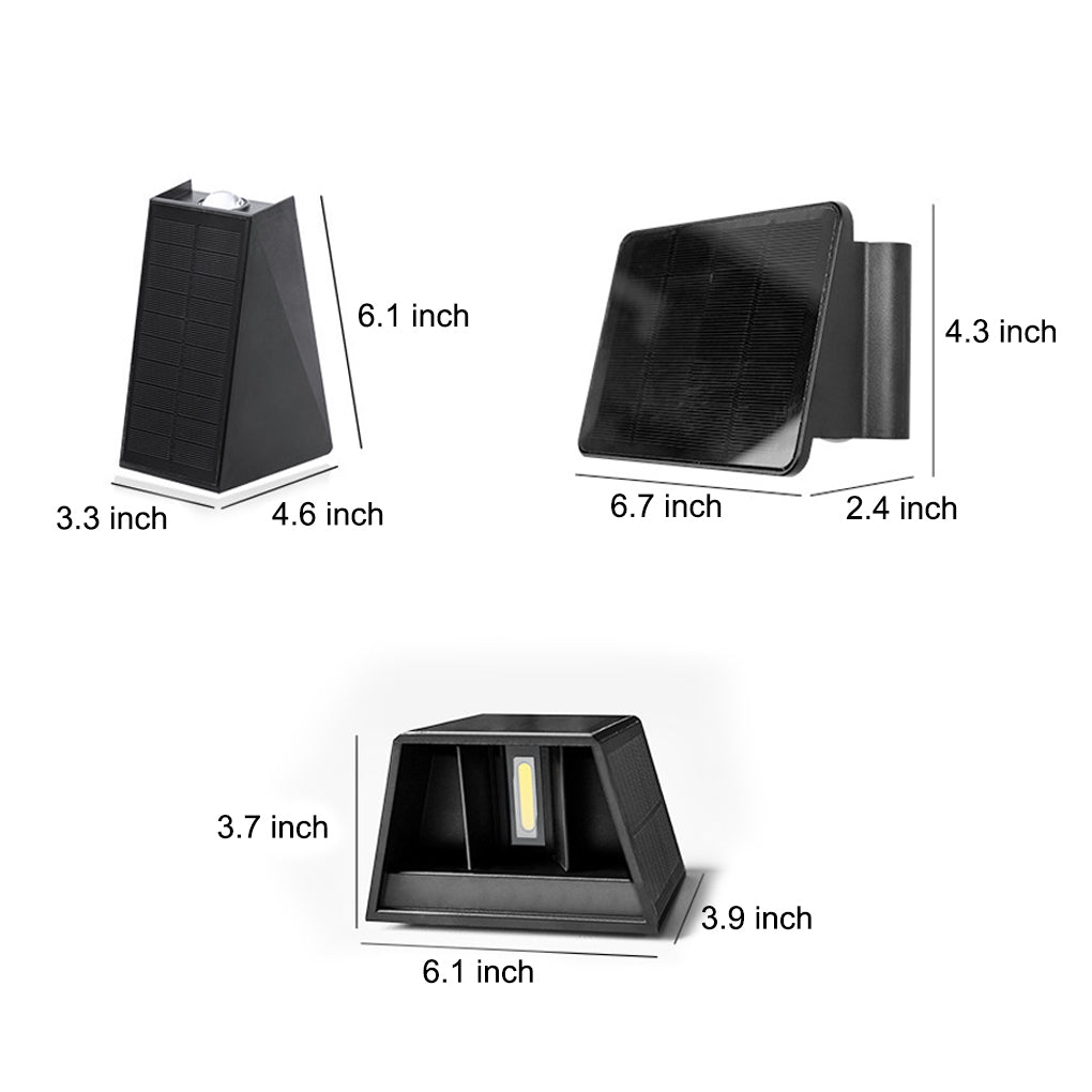 Outdoor Wall Sconce up and down Lighting Solar Light