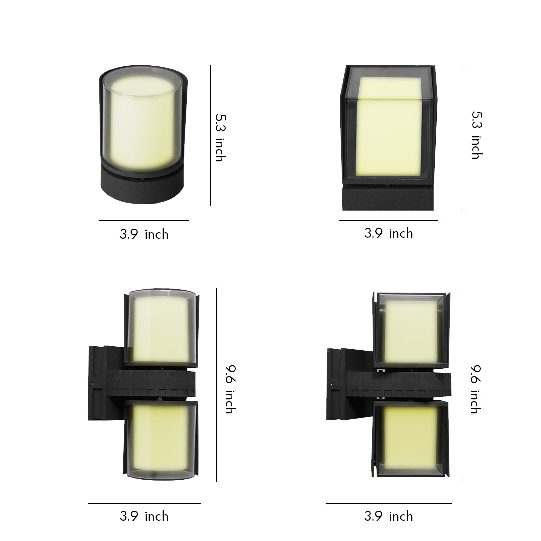 Outdoor Wall Up Lighting Waterproof Modern Creative Lamp