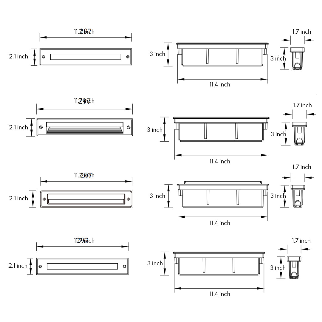 Linear LED Step Night Lights Minimalist Style
