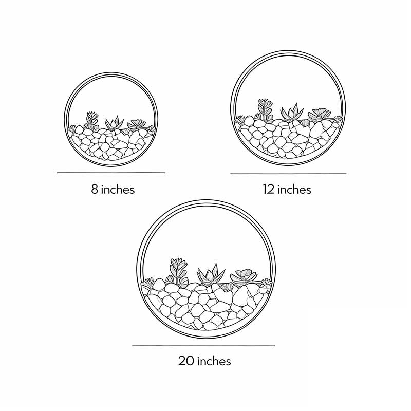 Round Plant Wall Lamp Natural LED Modern Outdoor Light