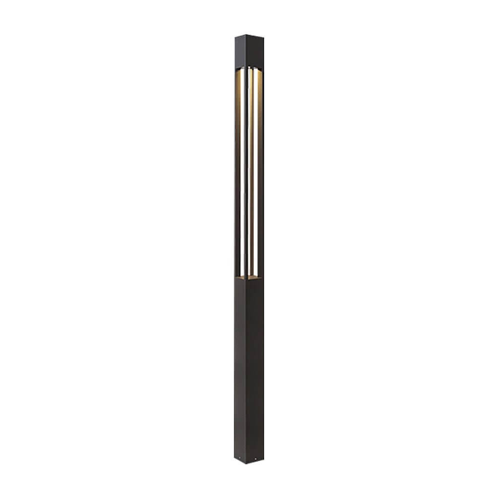 LED Bollard Path Lights Modern Black – High-Output COB Landscape Pathway Light for Walkways & Driveways