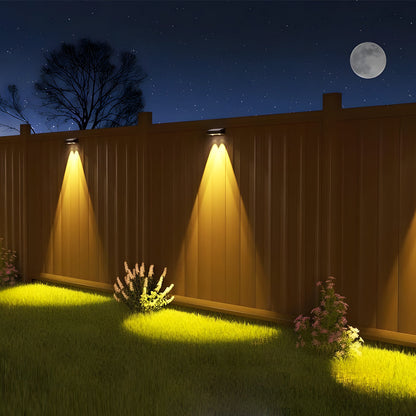 Solar-Powered outdoor square wall lights Waterproof Multi-Color Ambient