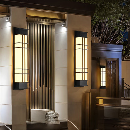 Outdoor Wall Sconce Black Retro Waterproof LED Light