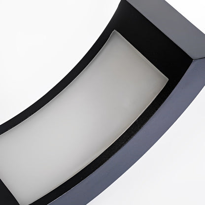 Curved LED Landscape Lighting Minimalist Black Outdoor Path Lighting