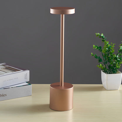 Rechargeable Modern Rod Table Lamp with USB Charging Base – Cordless LED Light for Bedroom & Home Office