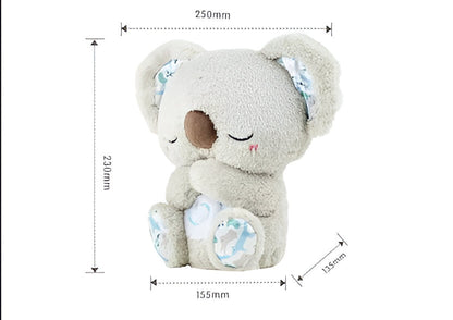 Anxiety Relief Koala Plush Toy with Music, Lights and Rhythmic Breathing Motion