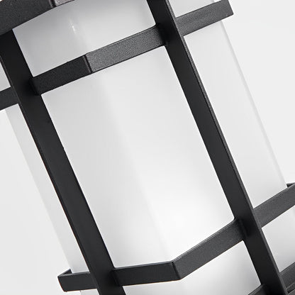 Modern Solar LED Bollard Lights with Ancient Asian Style Top Waterproof Outdoor Light