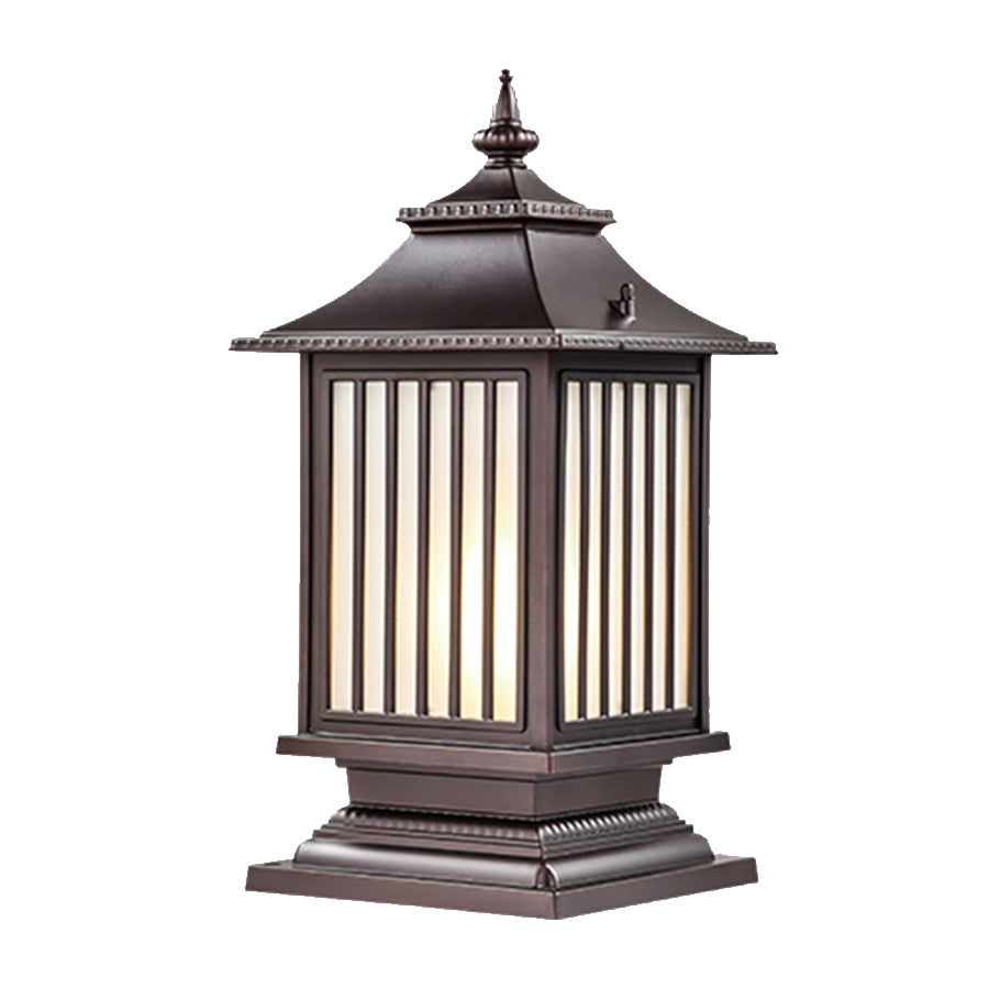 Pillar Light Fixtures Waterproof Three Color Temperature Adjustable