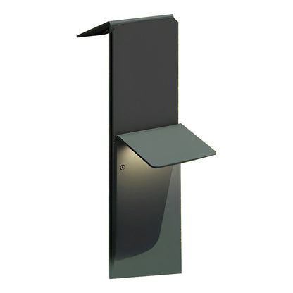 Modern Vertical LED Solar Pathway Lights Dual Panel Downlighting Design