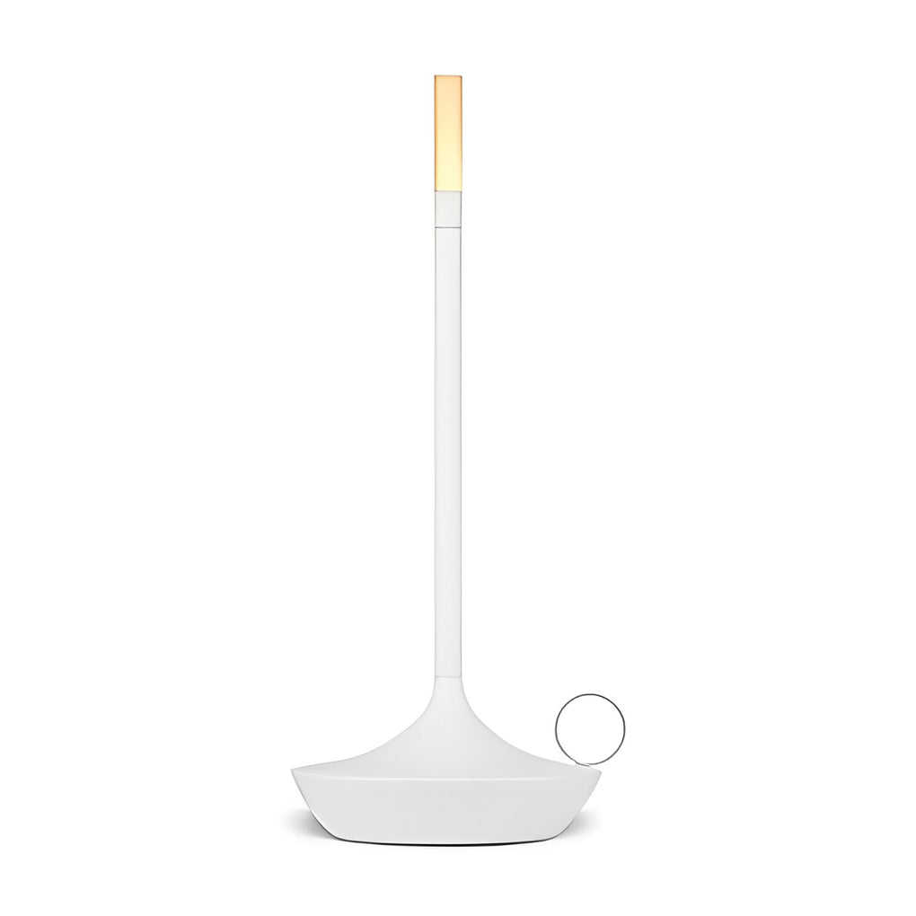 Cordless Portable Candle-Wick LED Table Lamp – Minimalist Accent Light for Bedroom, Dining & Bar