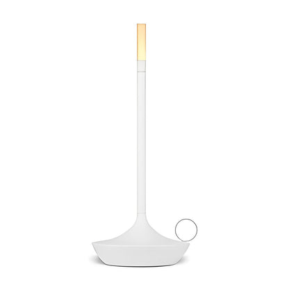Cordless Portable Candle-Wick LED Table Lamp – Minimalist Accent Light for Bedroom, Dining & Bar
