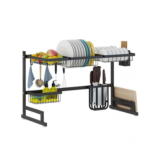 Stainless Steel Over-Sink Dish Drying Rack – 34.6" Kitchen Draining Shelf