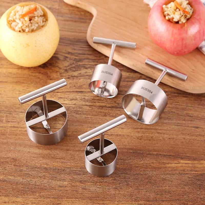 Stainless Steel Apple & Pear Corer Tool - Multifunction Fruit Core Remover Separator for Kitchen
