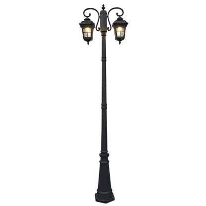 European-Style Outdoor Light Post Waterproof Black Lamp