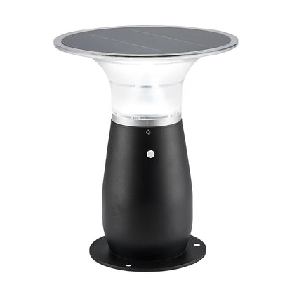 Efficient 3.5W Solar LED Path Downlights 360° Modern Black Landscape Lighting