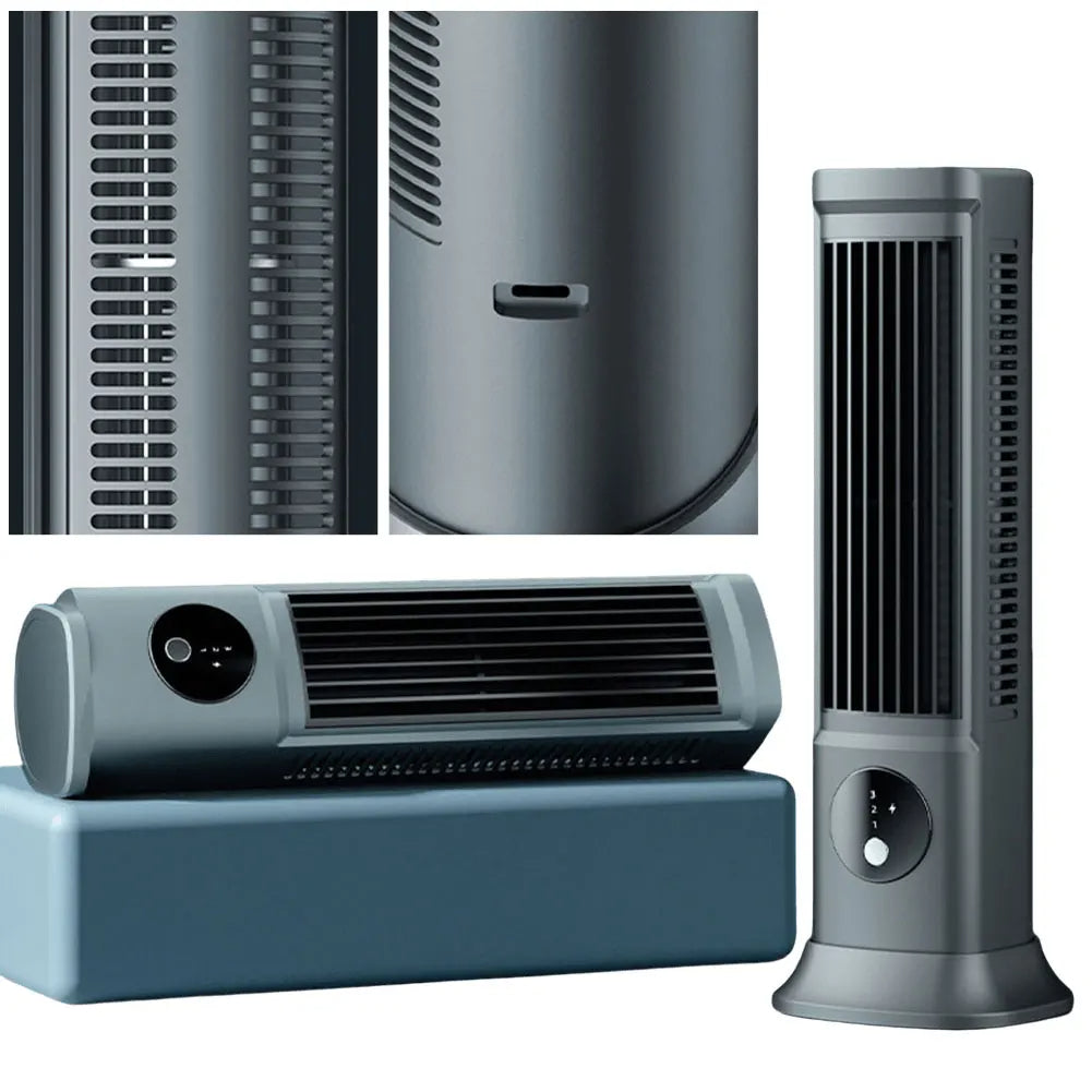 Rechargeable Desk Fan Mini Air Conditioner - USB Portable Cooling Fan 3 Speeds for Office Bedroom