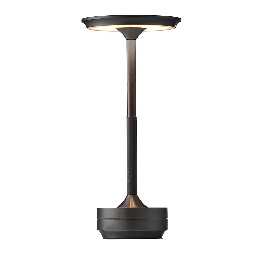 UFO Alien Table Lamp – Sleek Metal-Plated Cordless LED Accent Light for Bedroom & Living Room