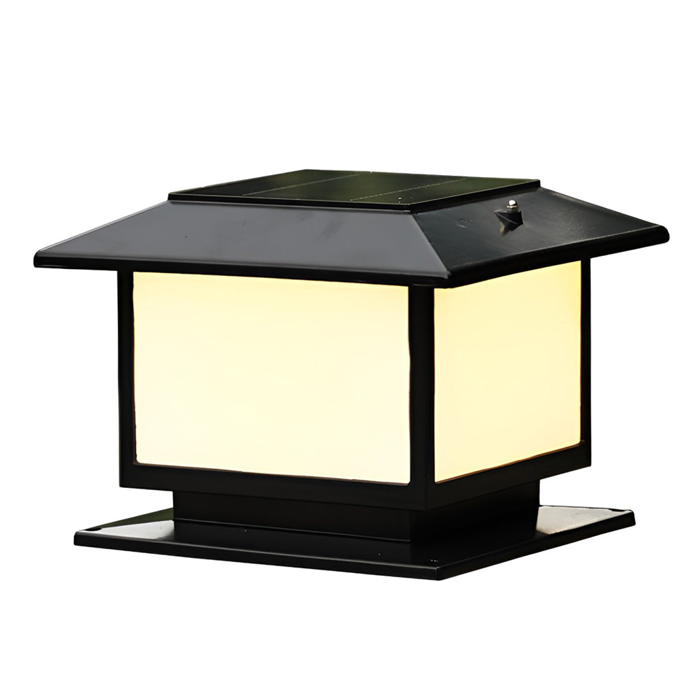 [Open-Box] Square Three Step Dimming LED Waterproof Solar Fence Post Lights
