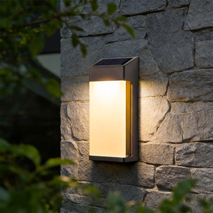 Solar Powered Outdoor Sconces LED Waterproof Metal Lamp