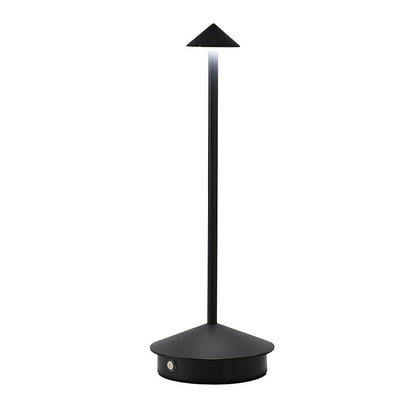 Mushroom-Top Pina Table Lamp 11.41-Inch – Slim Cordless Aluminum Accent Light for Bedroom & Living Room