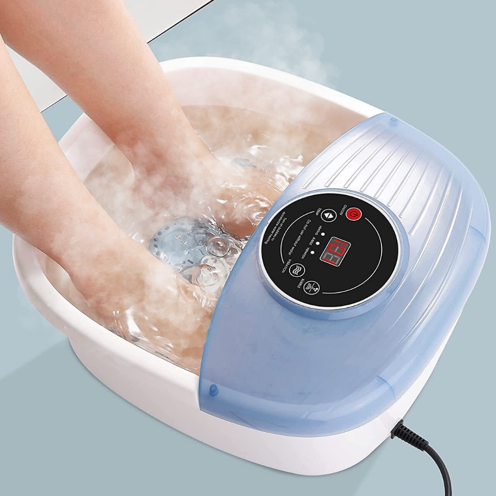 Foot Spa Bath Massager with Heat & Bubbles - Temperature Controlled Foot Soak Tub with Vibration