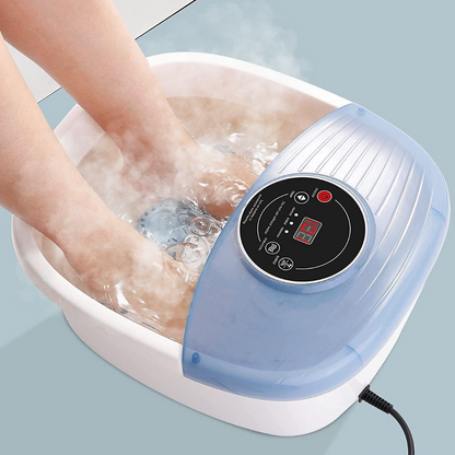 Foot Spa Bath Massager with Heat & Bubbles – Temperature Controlled Foot Soak Tub with Vibration Massage