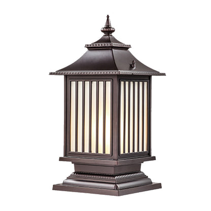 Pillar Light Fixtures Waterproof Three Color Temperature Adjustable