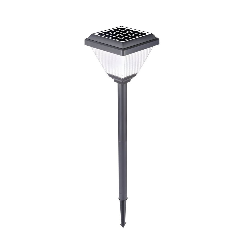 27.6-Inch H Modern Black LED Solar Pathway Post Light