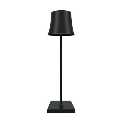15-Inch Cordless Modern Metal Table Lamp – Slim Cast Aluminum Accent Light in Black or White