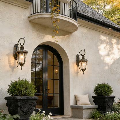 Outdoor Light Fixtures Wall Mounted European-Style Vintage Light