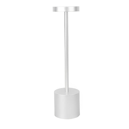 Rechargeable Modern Rod Table Lamp with USB Charging Base – Cordless LED Light for Bedroom & Home Office