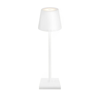 Top Hat Aluminum Touch Table Lamp – Rechargeable Battery-Operated Cordless Accent Light in 6 Finishes