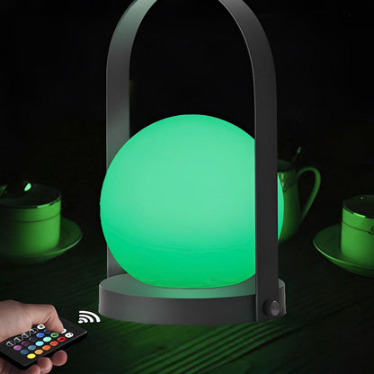 Opal RGB Mini Globe Table Lamp with Remote Control – LED Color-Changing Rechargeable Accent Light