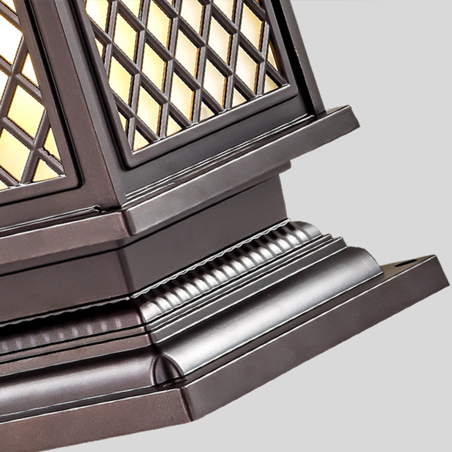 Pillar Light Fixtures Waterproof Three Color Temperature Adjustable