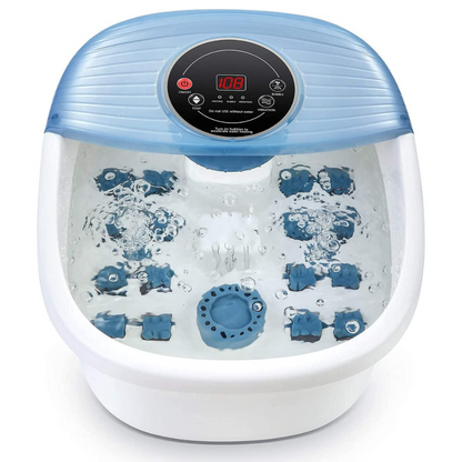 Foot Spa Bath Massager with Heat & Bubbles – Temperature Controlled Foot Soak Tub with Vibration Massage