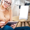 SAD Light Therapy Lamp 10000 Lux - UV-Free Sun Lamp for Seasonal Depression Energy Mood Boost