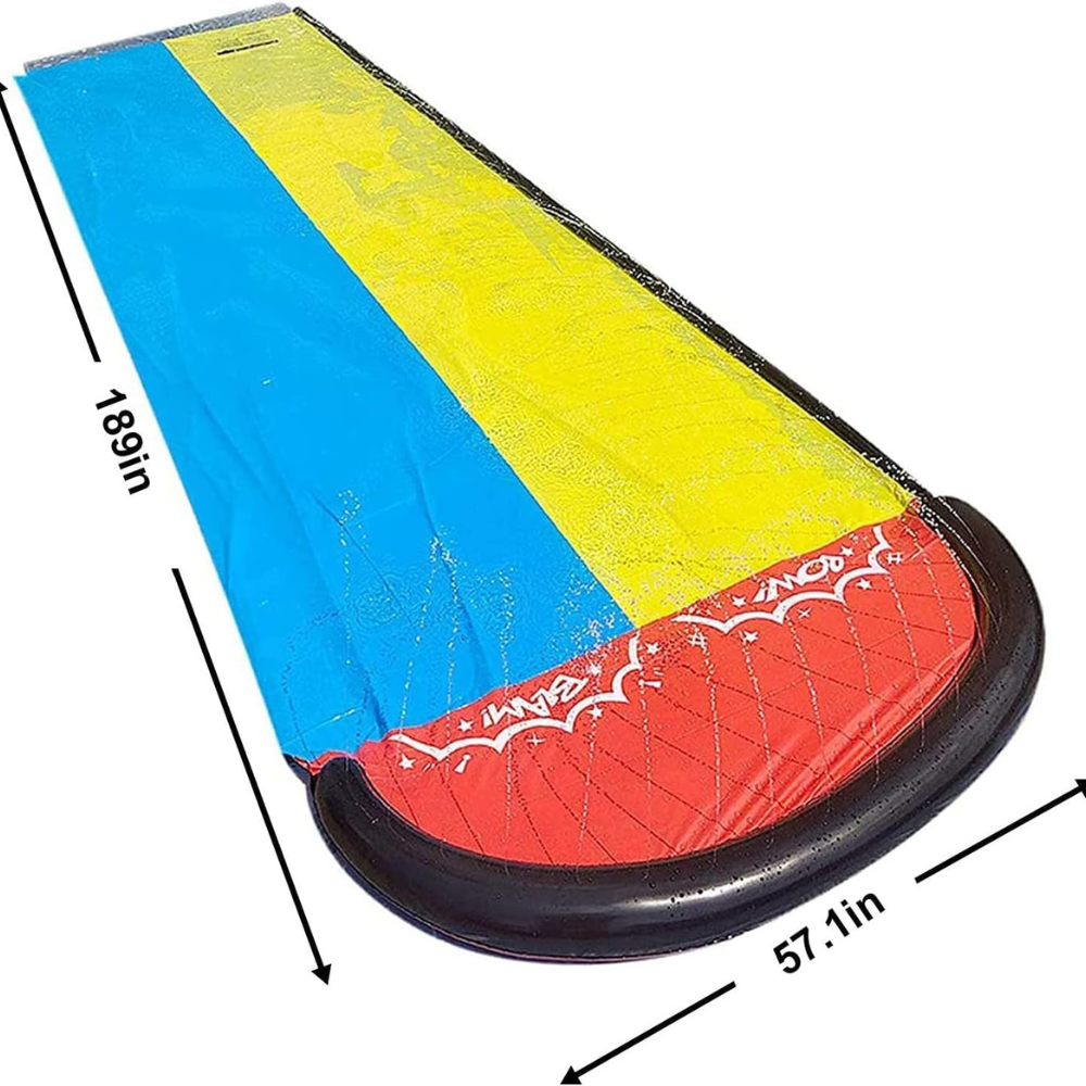 Inflatable Slip and Slide for Kids - Backyard Water Slide with Sprinkler for Children Ages 3-12