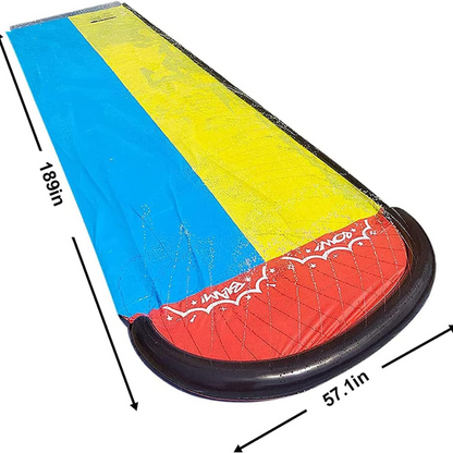 Inflatable Slip and Slide for Kids – Backyard Water Slide with Sprinkler for Children Ages 3–12