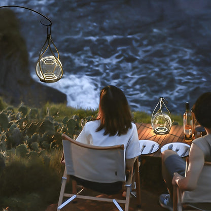 Creative Metal LED Night Light – Waterproof USB-Rechargeable Stainless Steel Portable Outdoor Lamp