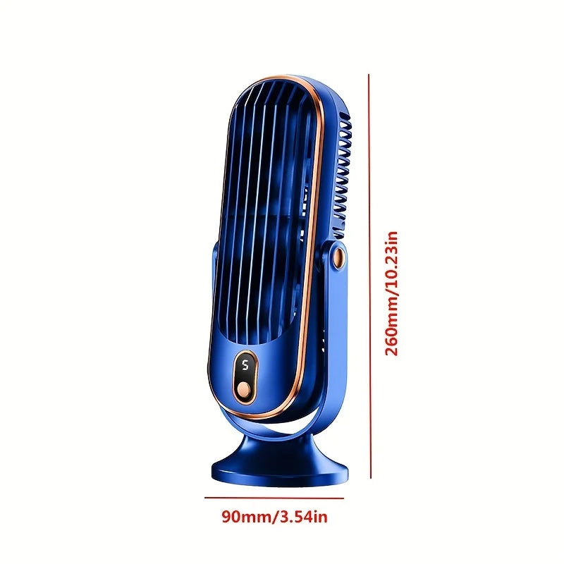 Mini Desktop Air Conditioner Fan Portable - USB Evaporative Cooler with 3 Speeds for Office Home