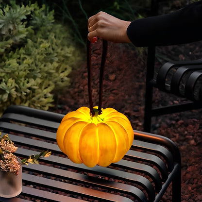 Portable Resin Pumpkin LED Garden Light – USB-Rechargeable Waterproof Outdoor Decorative Lamp