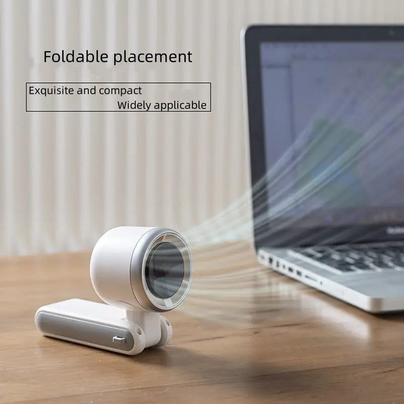 Handheld Turbo Fan Foldable with Digital Display - Rechargeable Portable Mini Fan for Travel Outdoor
