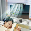 USB Bladeless Desktop Fan Monitor Mount - 2-in-1 Clip-On or Standing Desk Air Conditioner Fan