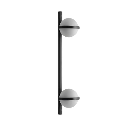 Creative Flowerpot Ball Waterproof LED Black Modern Outdoor Wall Light
